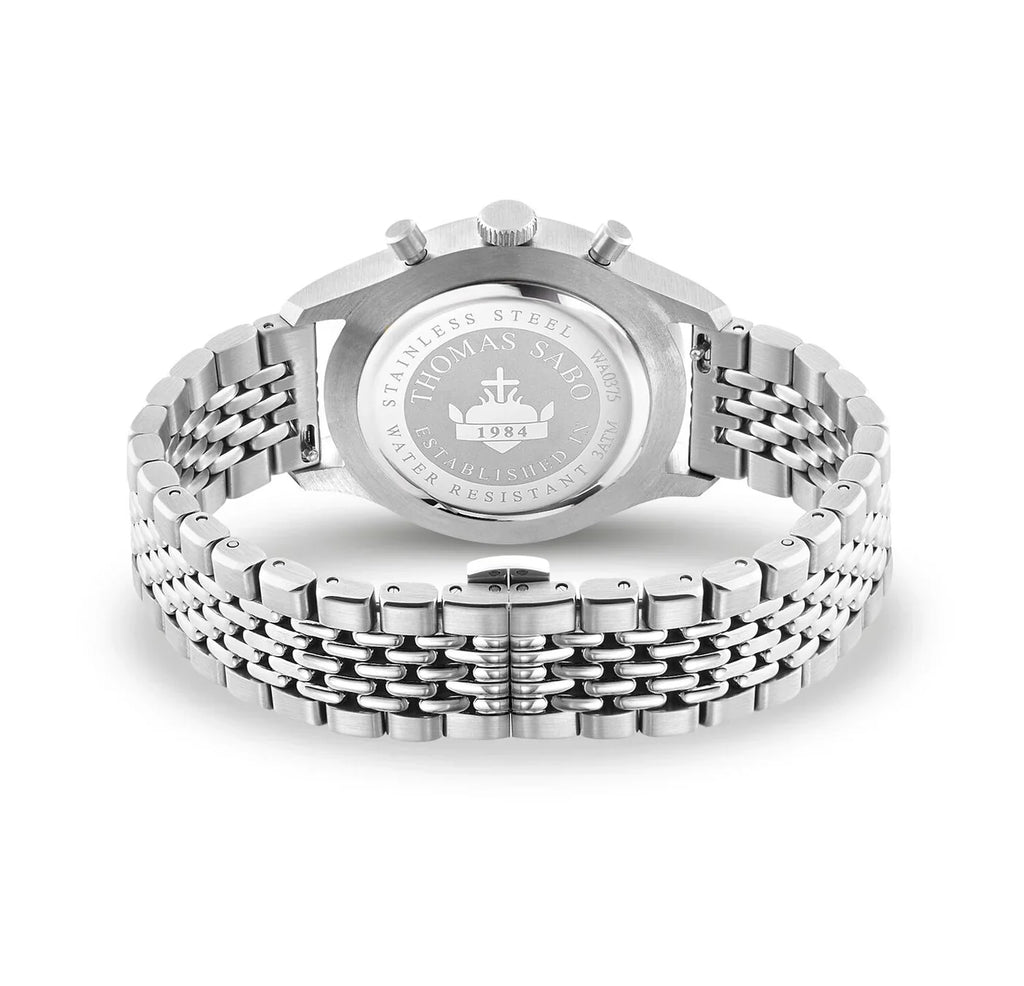 TWA0375/Thomas Sabo Rebel At Heart Silver Stainless Steel Chronograph Men's Watch