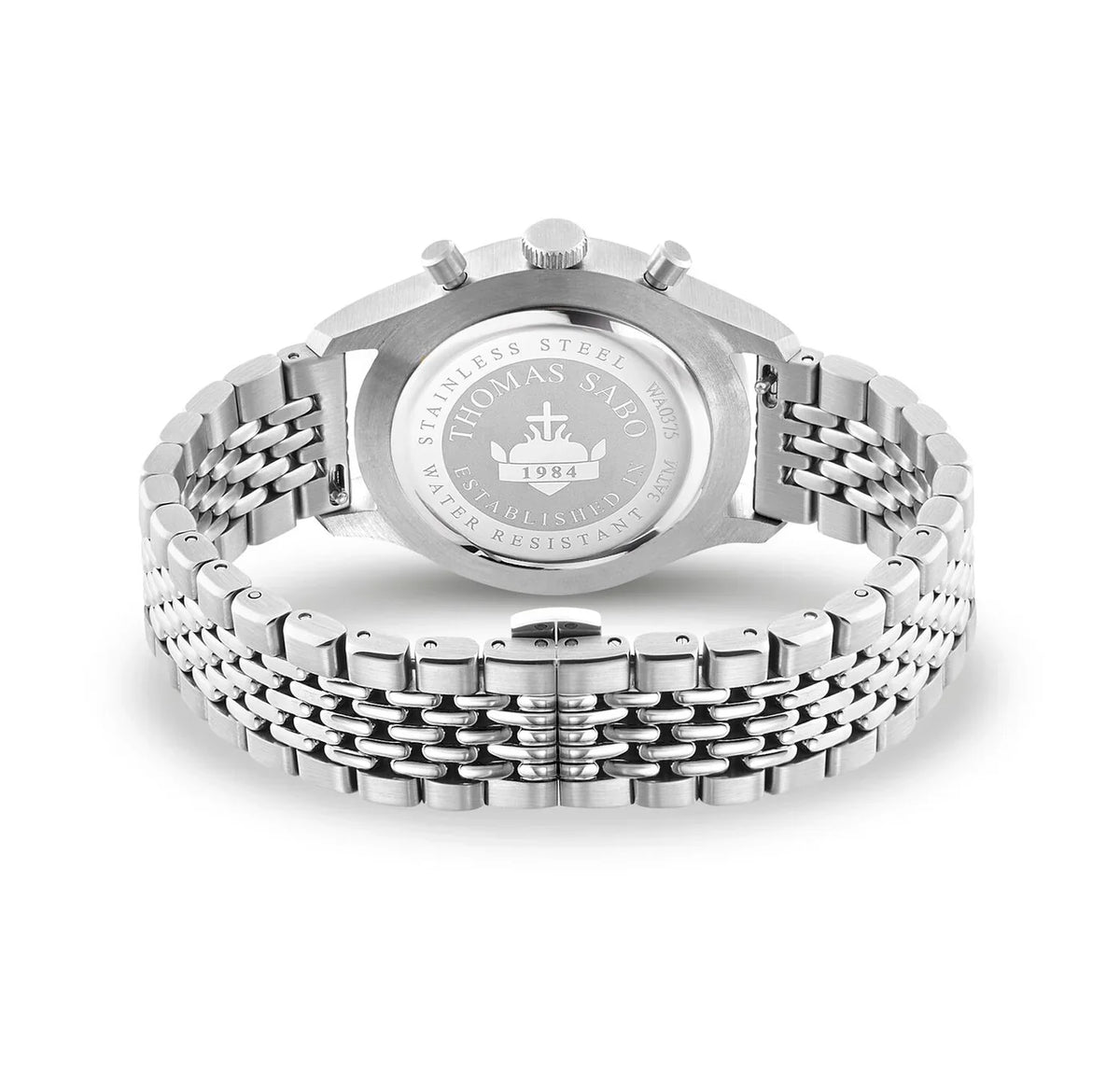 TWA0375/Thomas Sabo Rebel At Heart Silver Stainless Steel Chronograph Men's Watch