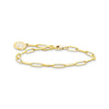THOMAS SABO Charm Bracelet with Cold Enamel Gold Plated