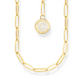 THOMAS SABO Member Charm Necklace with Charmista Disc Gold Plated