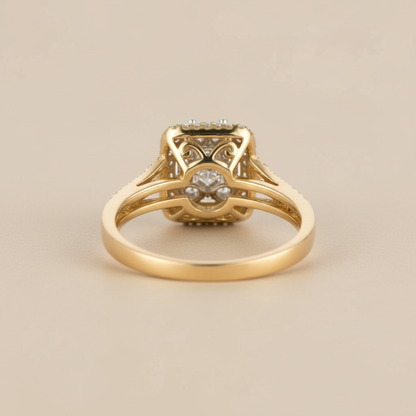 Verve 10K Bridal set/engagement ring with wedding band