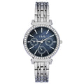 Jag Keira – Women's Silver-Tone Multifunction Watch with Blue Dial and Crystal-Set Bezel / J2673A